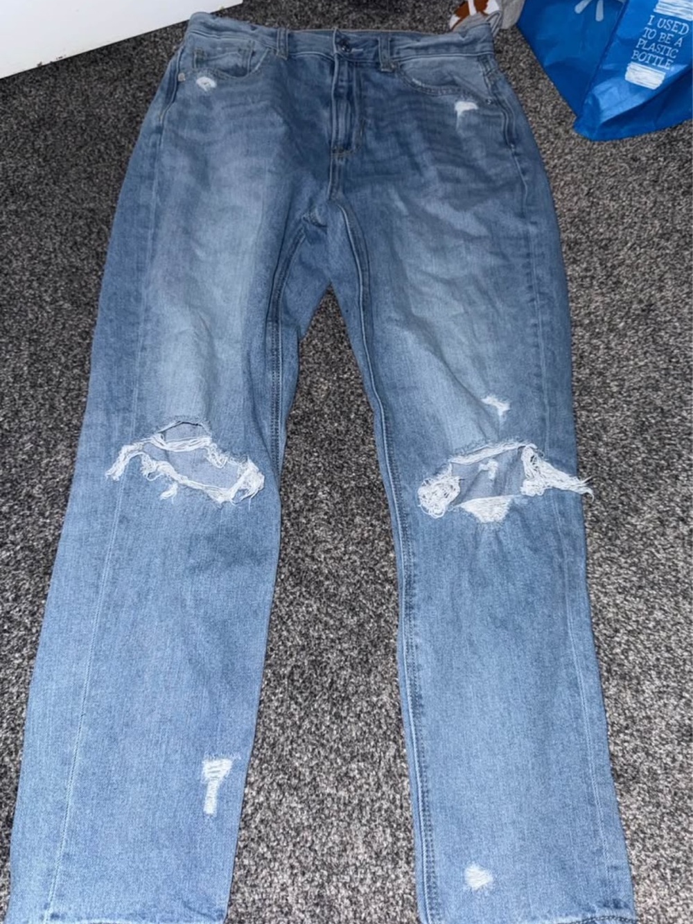 American Eagle Outfitters Light straight leg mom Jeans - Stretch Denim